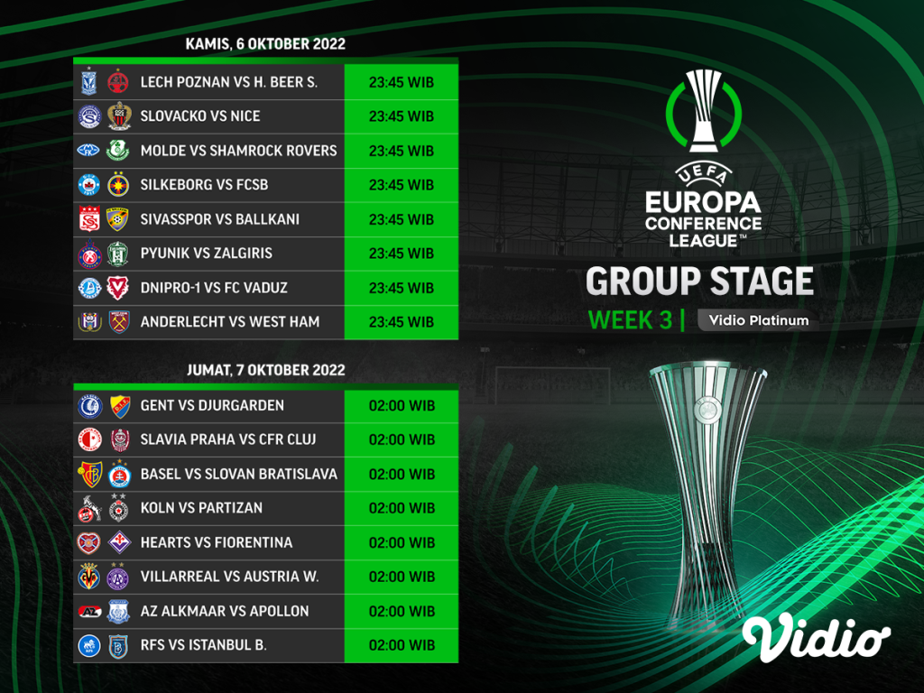 jadwal liga eropa